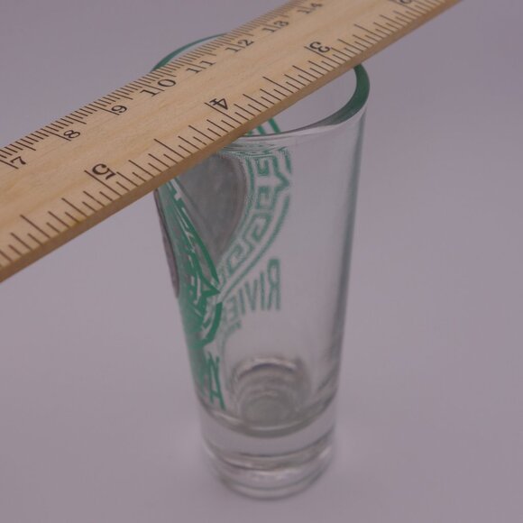 Saritos 26 Riviera Maya Mexico Shot Glass with Metal Aztec Circle - Picture 6 of 9